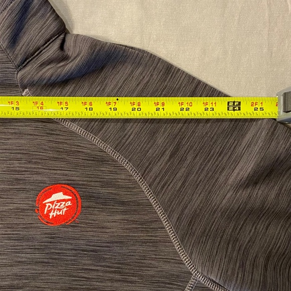North End Sport Jacket Men’s L Gray Full Zip PIZZA HUT Logo NWOT - Picture 13 of 14